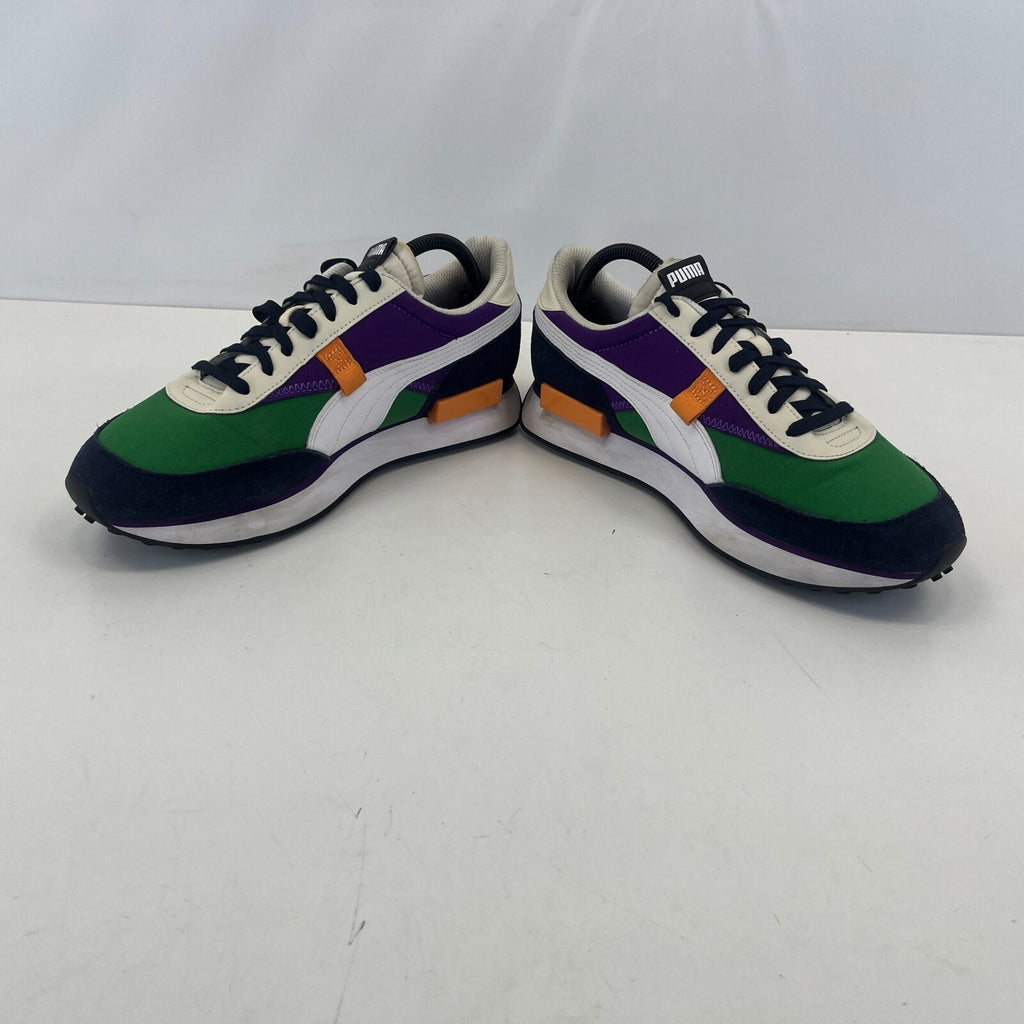 Puma Rider Play On Trainers Men's UK size 8.5 Green White Purple Black Orange