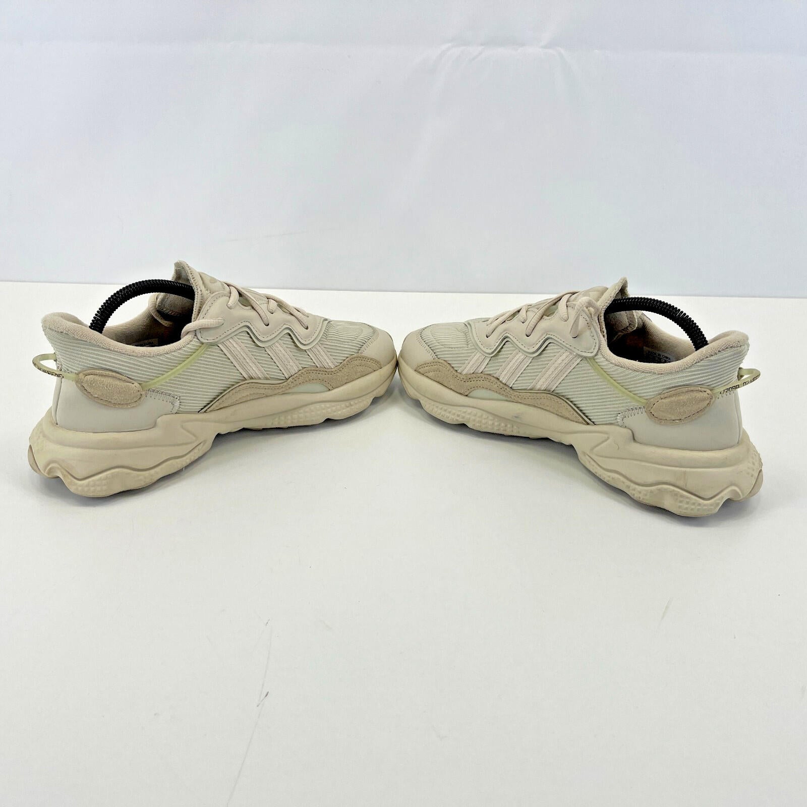 Adidas Ozweego Triple Beige Trainers size UK 7   EU 40 2/3 Leather & Mesh Chunky