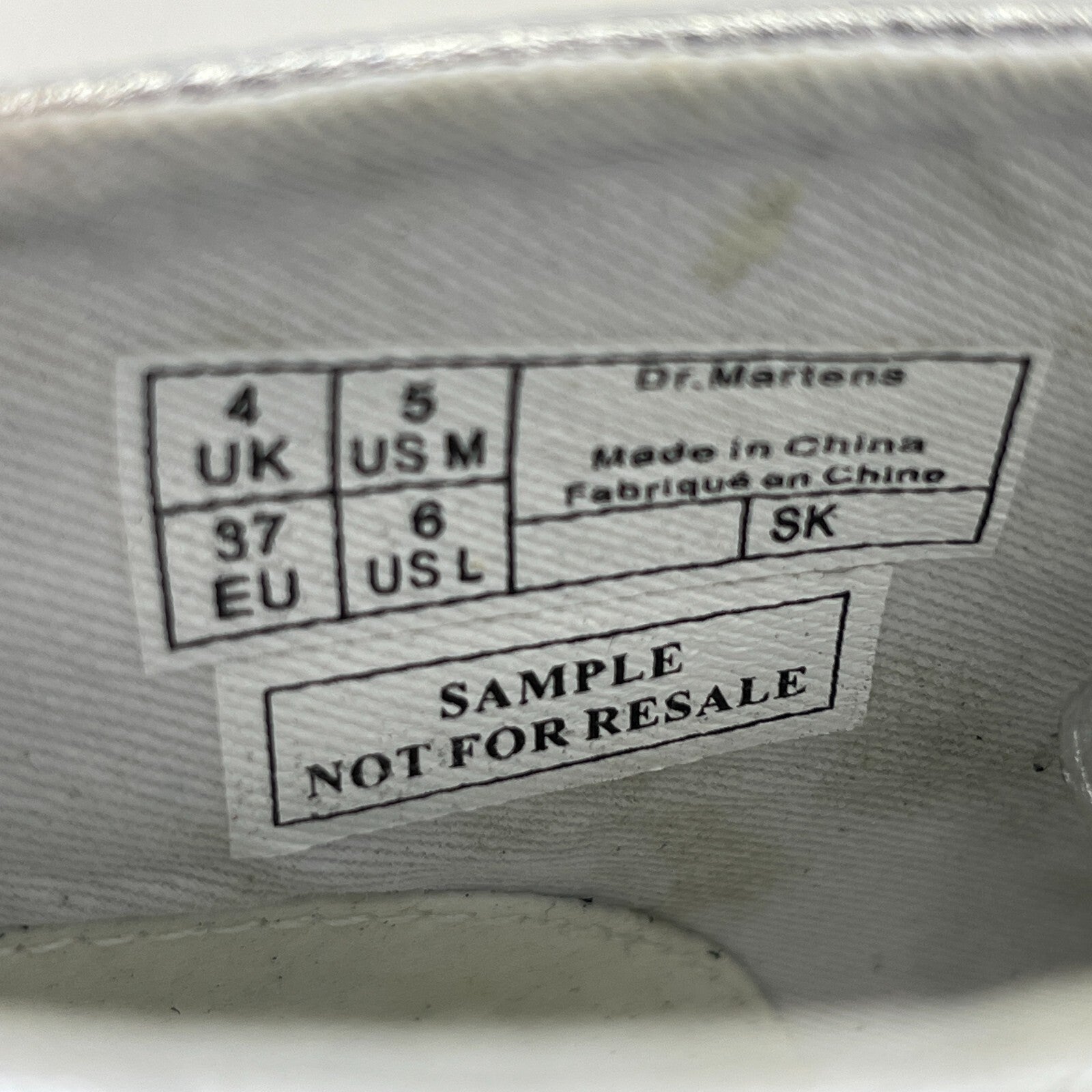 Dr Martens Jemima Silver & White Leather Kiltie Chukka Boots Shoes Womens UK 4