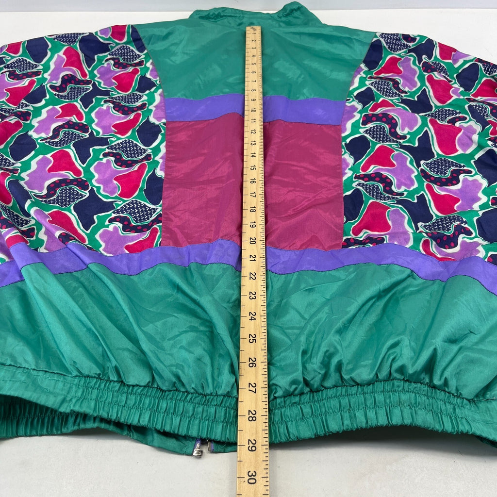 Vintage 80s Shell Suit Top Jacket Mens XL Windbreaker Rave Festival