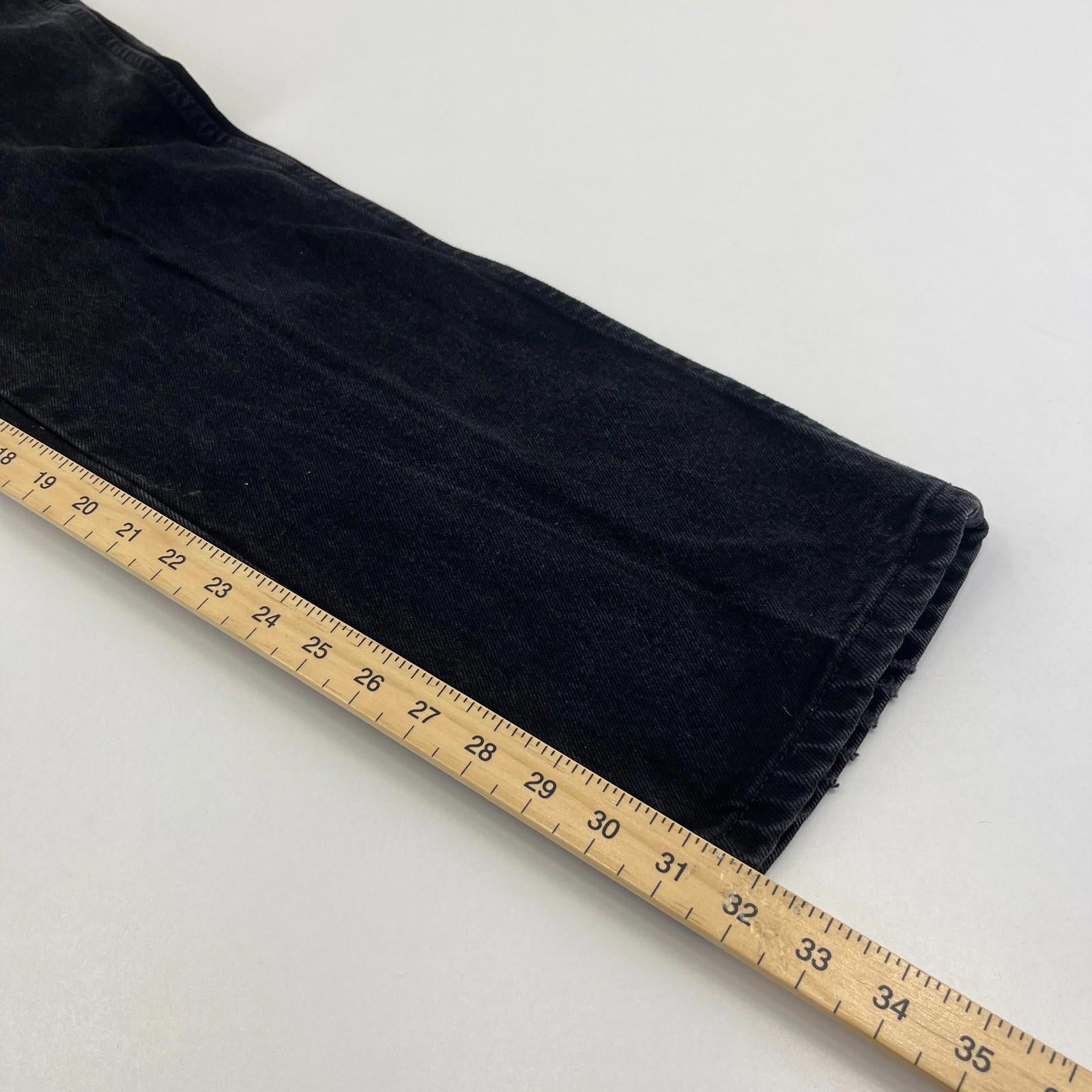 Wrangler Men’s Black Straight Fit Jeans size W34" L32" 100% Cotton