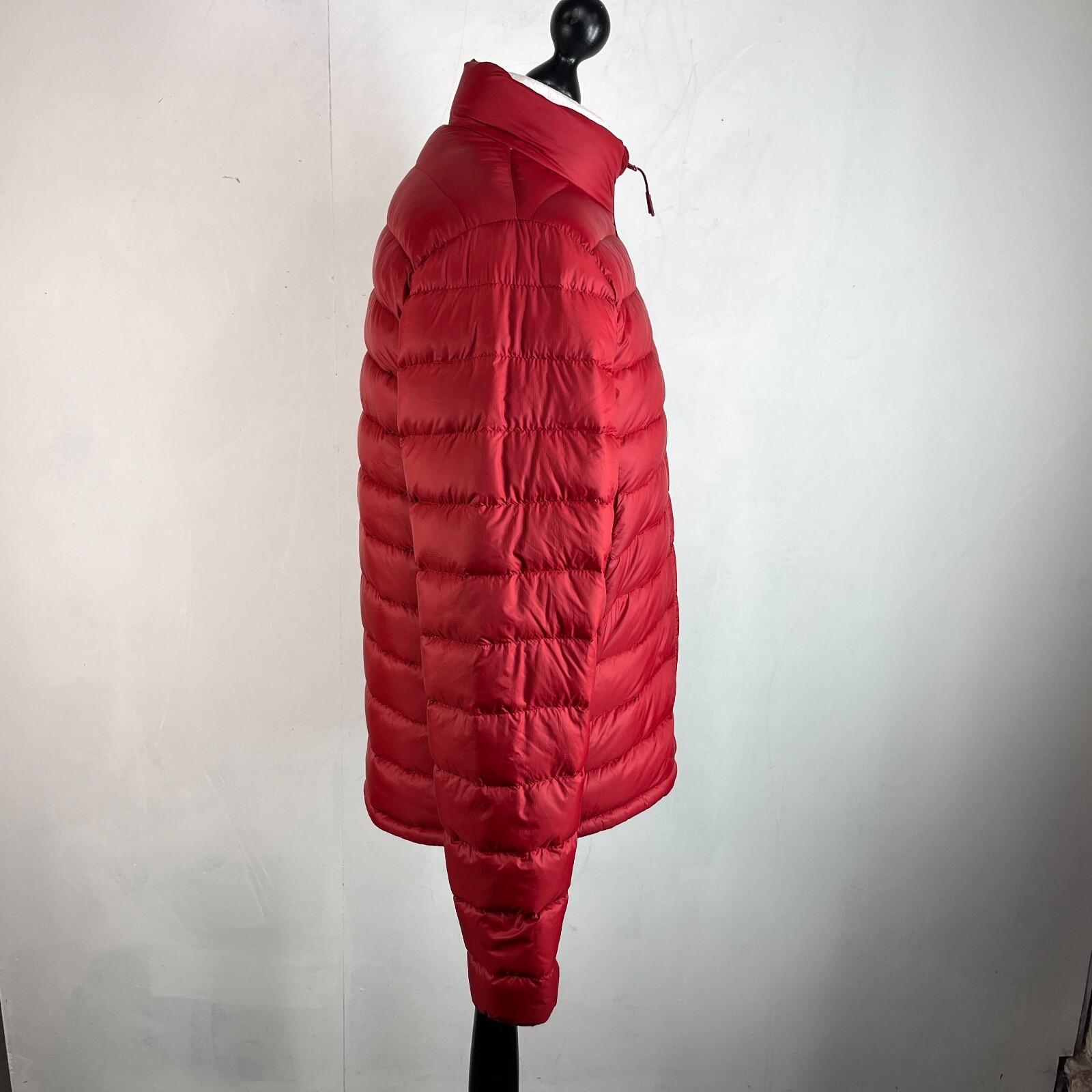 Abercrombie & Fitch Lightweight Series Down Puffer Jacket in Red Hooded size L