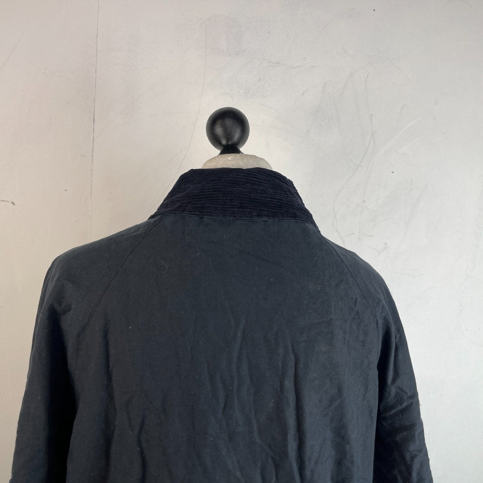 Jurgen Loesdau Wax Jacket in Black Waxed Cotton size 2XL