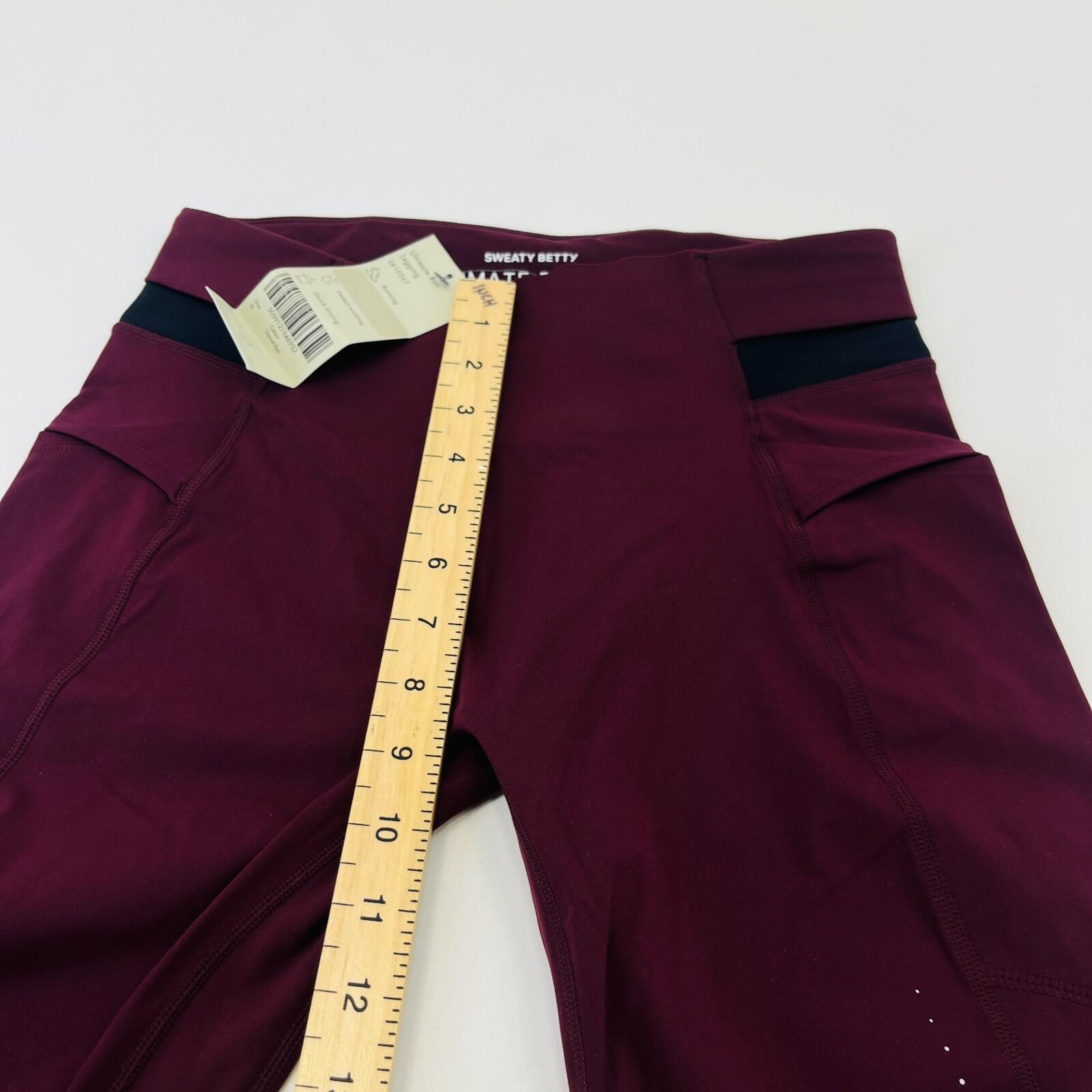 Sweaty Betty Ultimate Run Full Length Leggings in Garnet Red size Medium - New