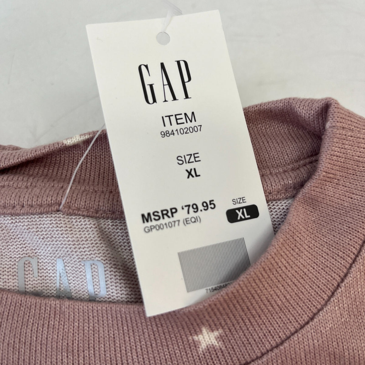 Gap Womens Pyjamas Sleep Set Night Top 2 Piece Loungewear in Pastel Pink size XL
