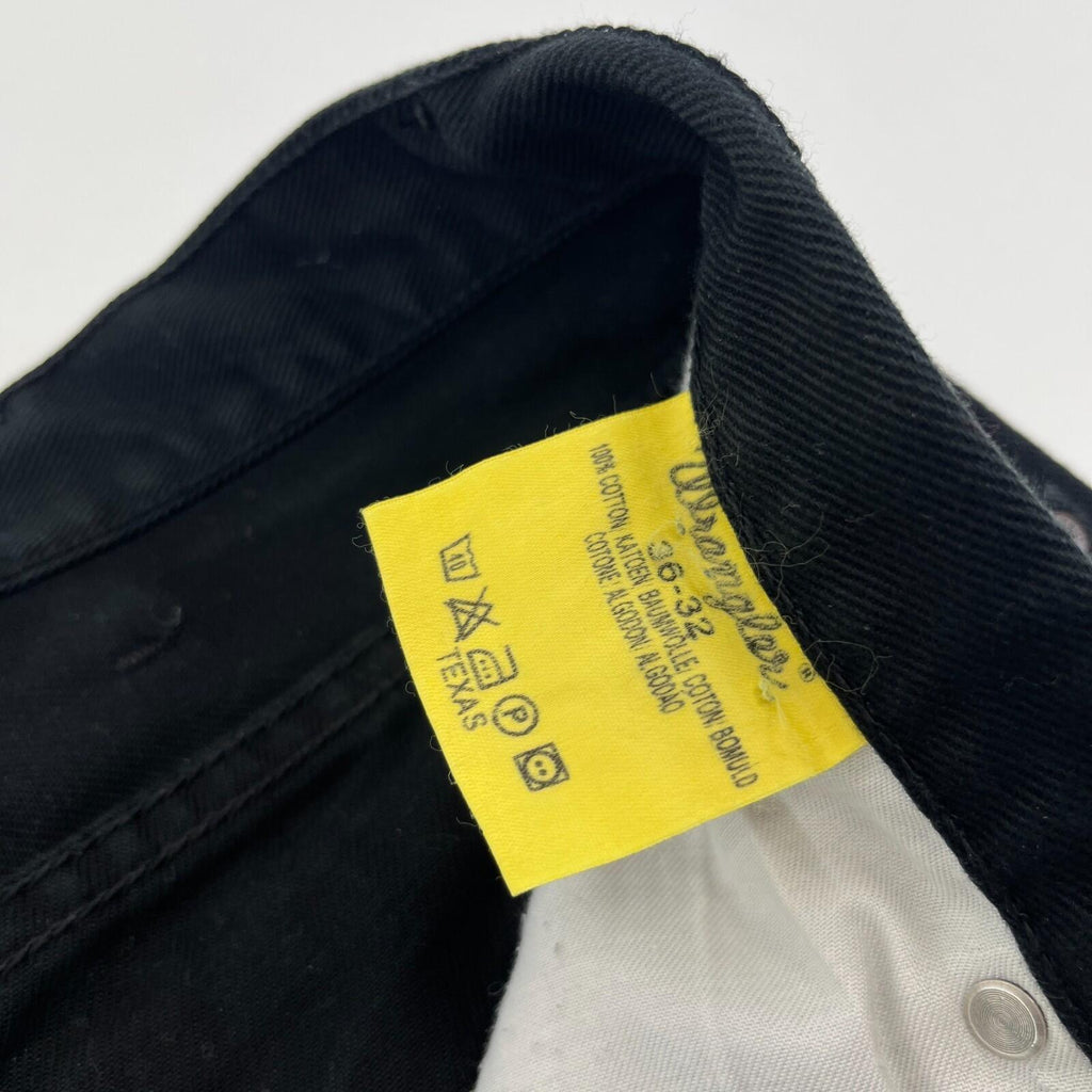 Wrangler Texas Black Denim Jeans Men's Waist 36" Leg 32"
