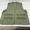 Decathlon Men's Shooting Vest in Olive Green Cotton Canvas size 4XL