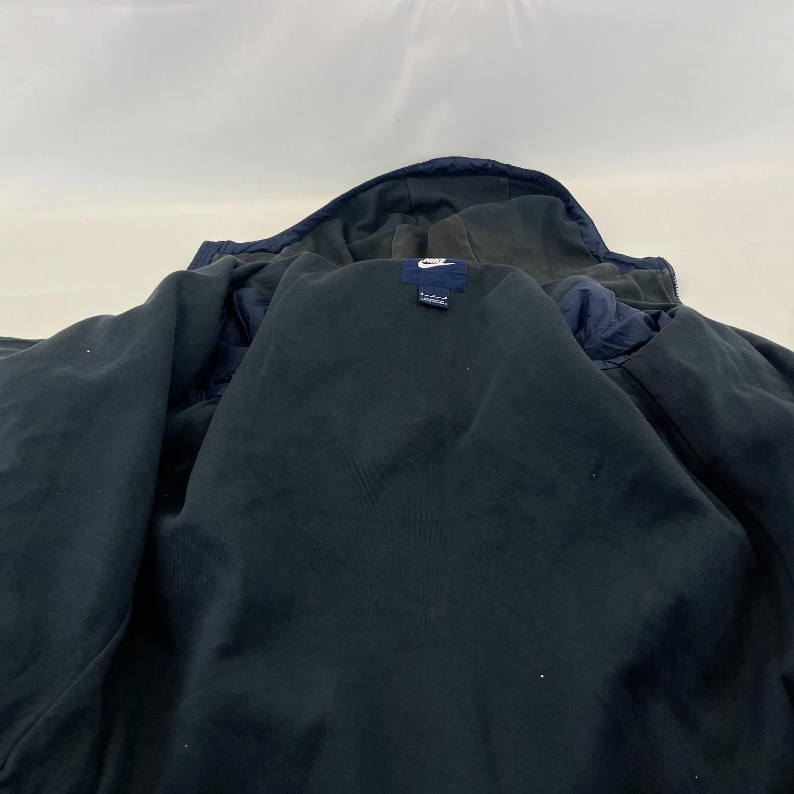 Nike Sportswear Jacket Men's size M Navy Blue Windrunner Windbreaker Hood Lined