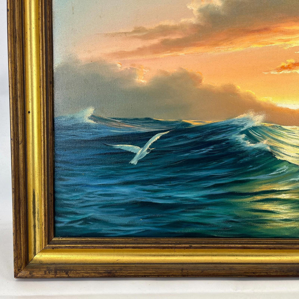 Keith English (1935-2016) "Into the Sun" Large Oil On Canvas with Providence