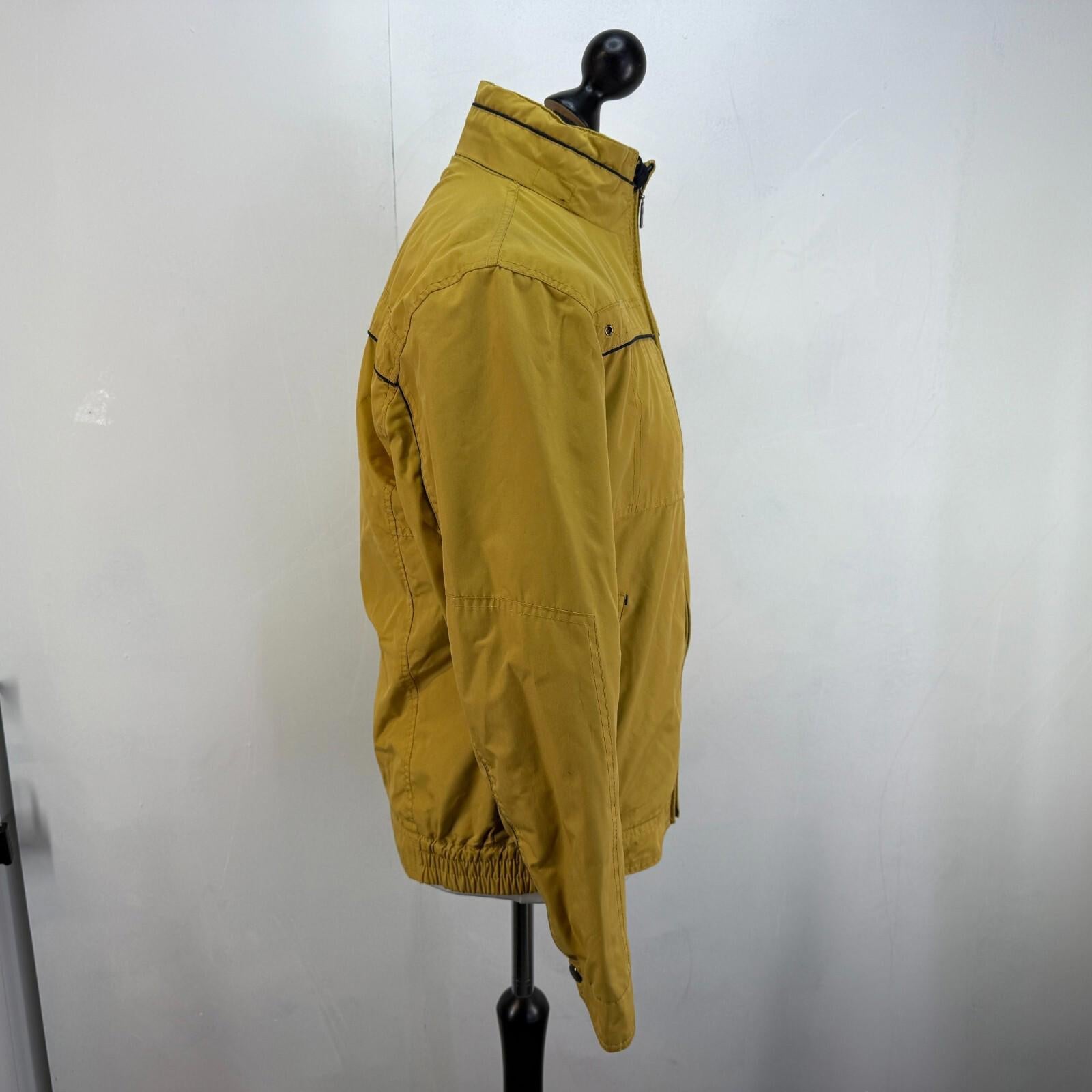 Saxon Hiking Jacket Showerproof Countrywear Premium Mens Mustard Yellow size S