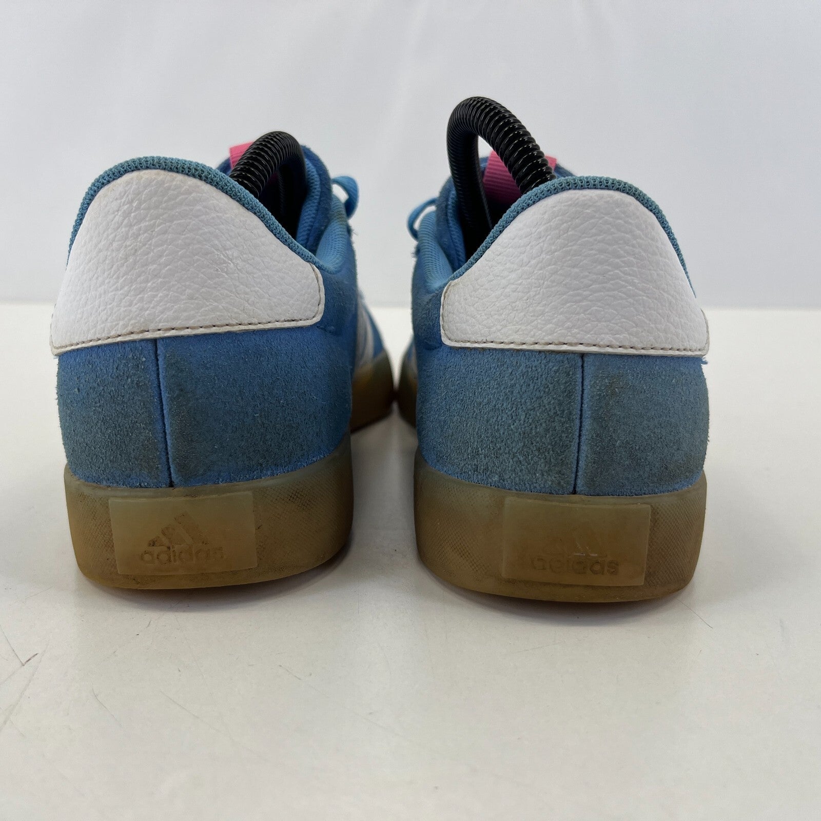 Adidas VL Court 3.0 Trainers Suede Shoes Baby Blue on Gum Soles UK 7 EU 40 2/3