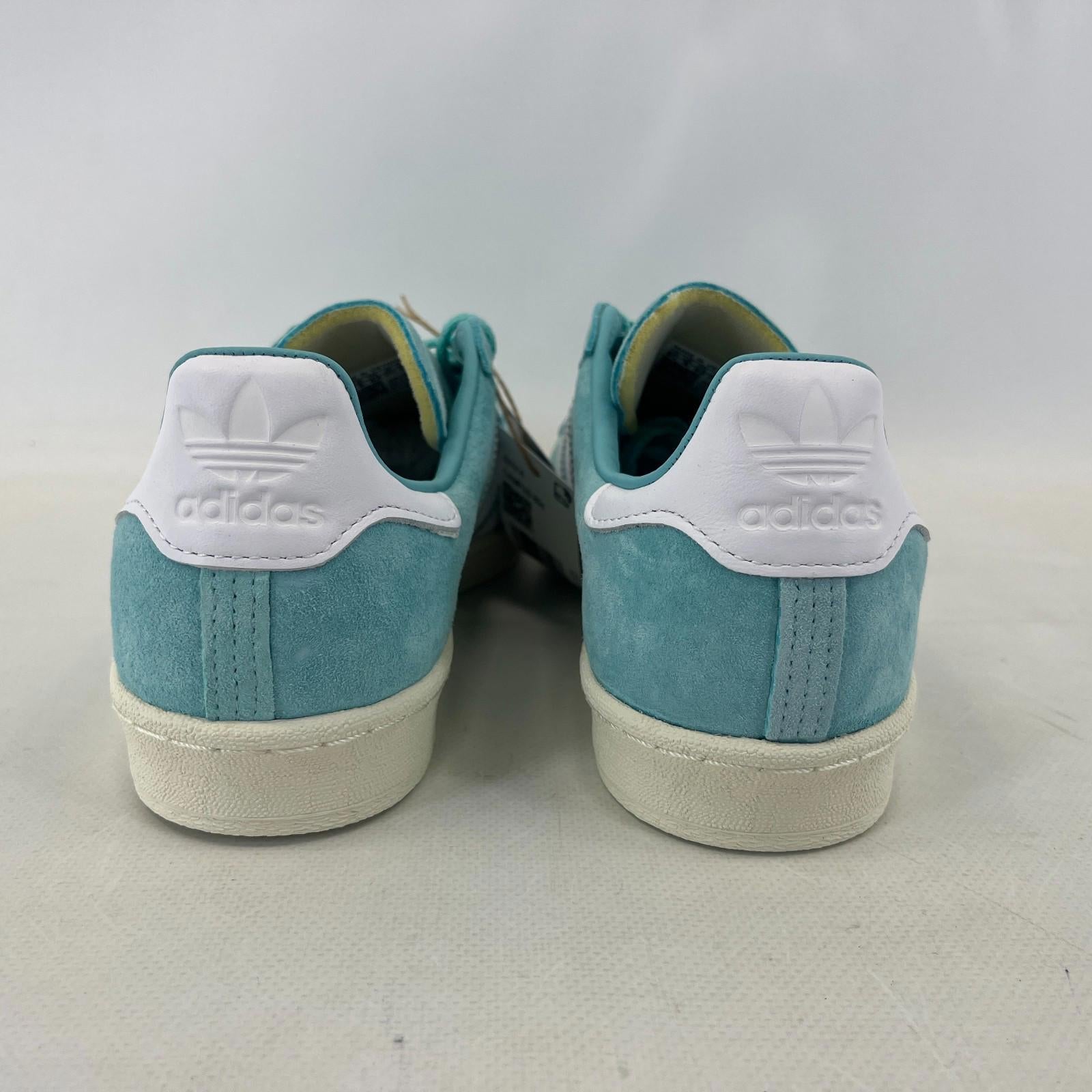 Adidas Campus 80s Light Aqua White Men's UK 10.5 Terraces Casuals Shoes ID7318