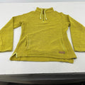 Weird Fish Macaroni 1/4 Zip Knit Pullover Jacket Mustard Yellow UK 10 Textured