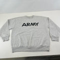 Genuine US Army Issue Grey Spellout Sweatshirt size US Medium (UK Large)