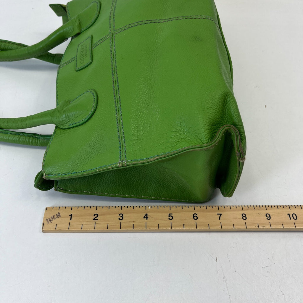 Osprey London Women's Handbag Green Leather Medium Shoulder Bag