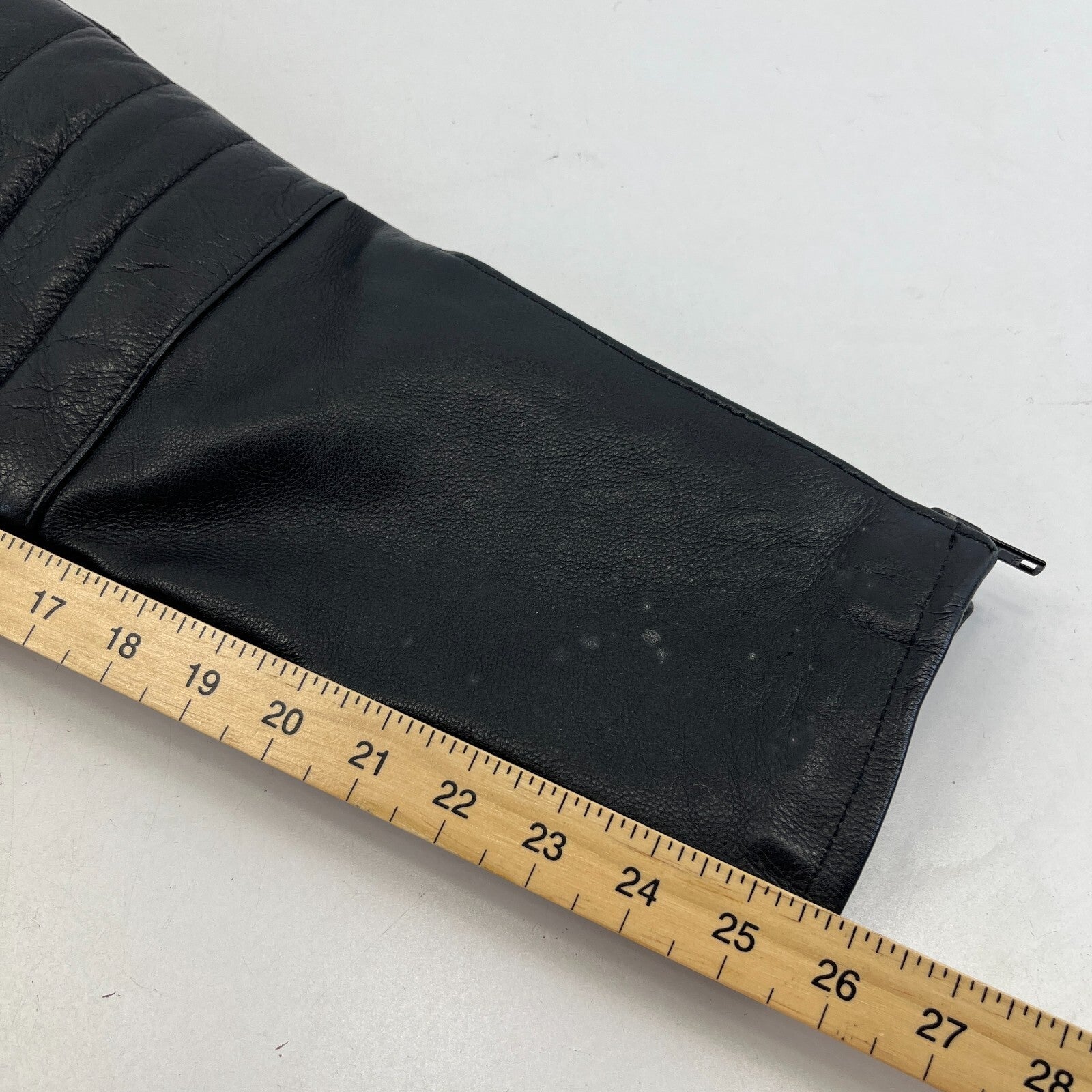 JTS Women's Leather Motorcycle Jeans Trousers Pants size UK 12 EU 36 Leg 26"