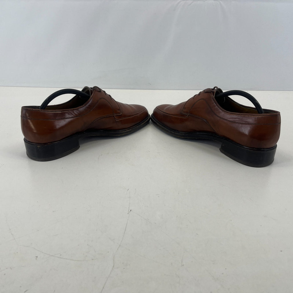 Sajoma Men's Leather Oxford Loafers Dress Shoes Brown size UK 8 Made in Portugal