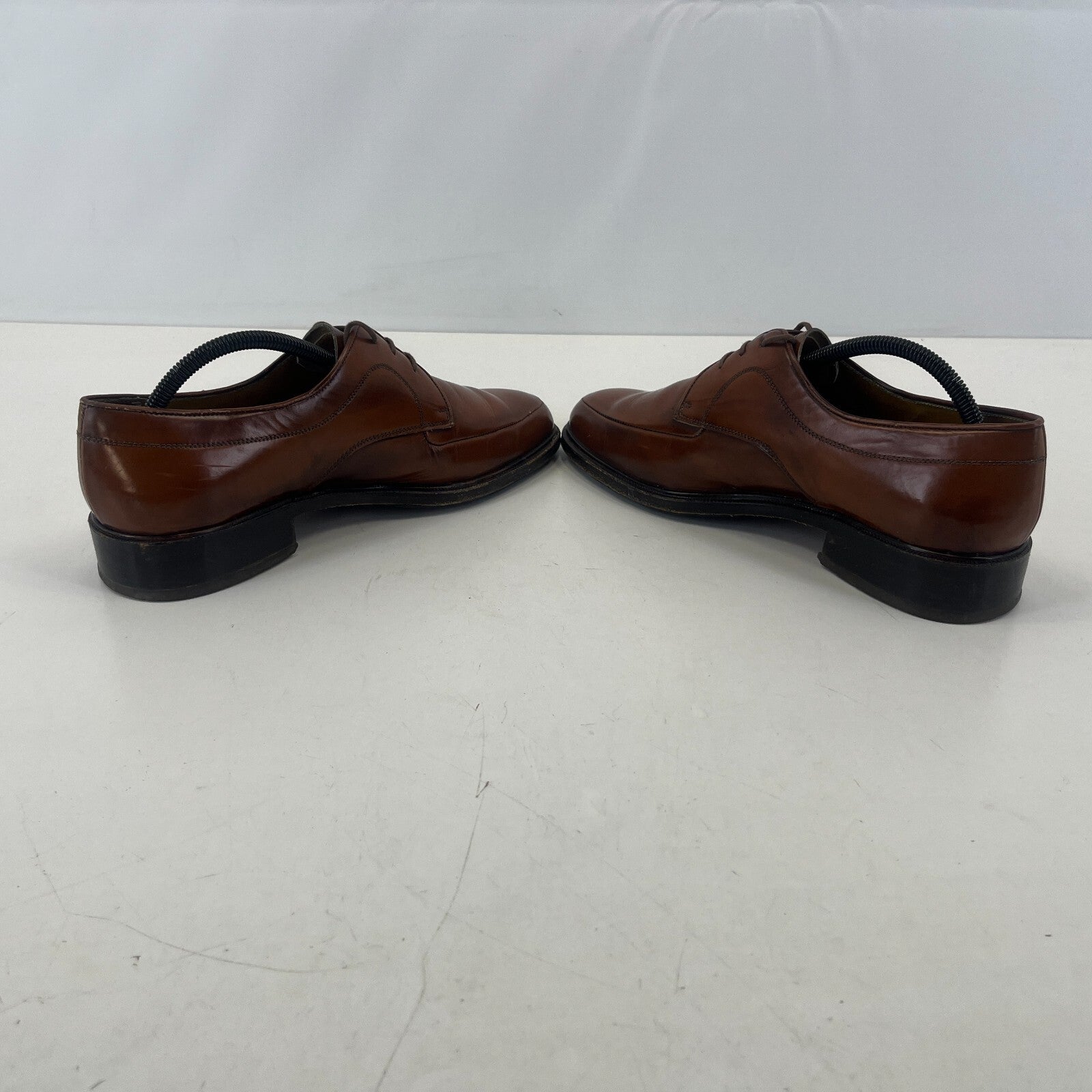 Sajoma Men's Leather Oxford Loafers Dress Shoes Brown size UK 8 Made in Portugal