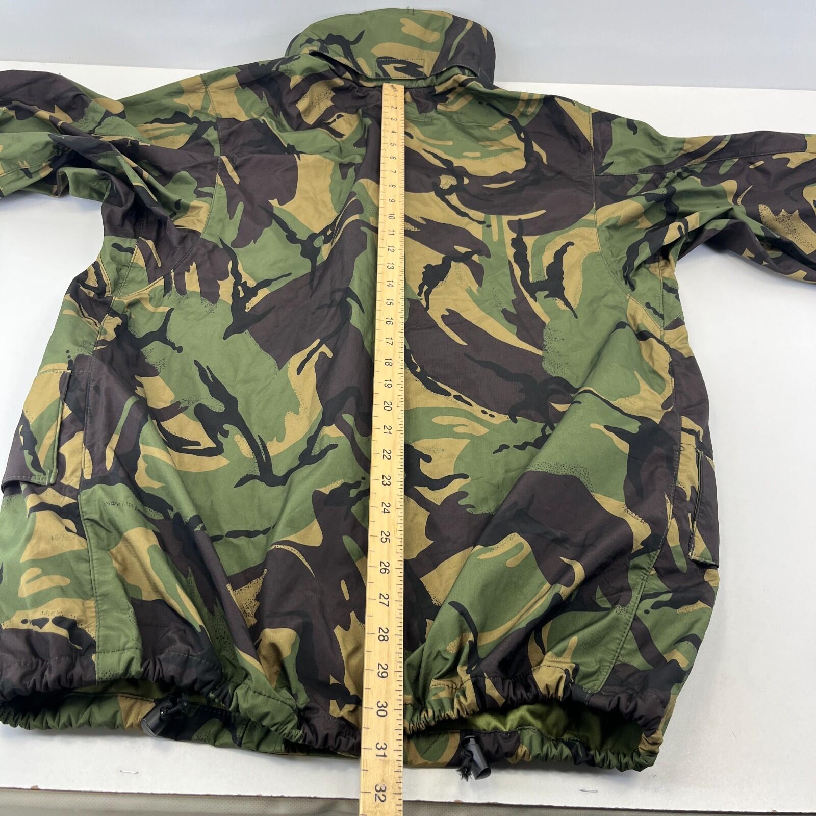 British DPM Camouflage Waterproof Camo Jacket Coat Hooded 180/104 Large