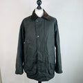 Crane Wax Jacket in Black Waxed Cotton size Large