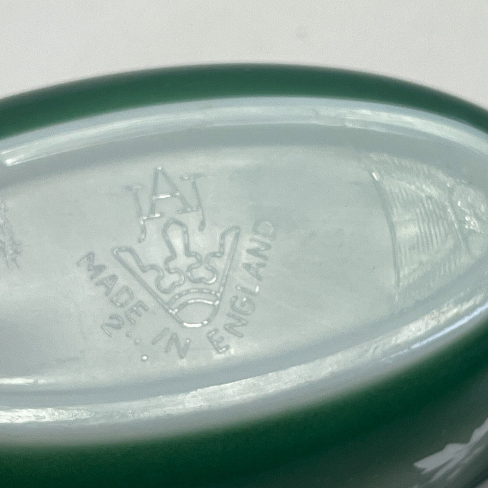 Pyrex Green Hawthorn Gravy Sauce Boat Vintage 1960's Rare JAJ