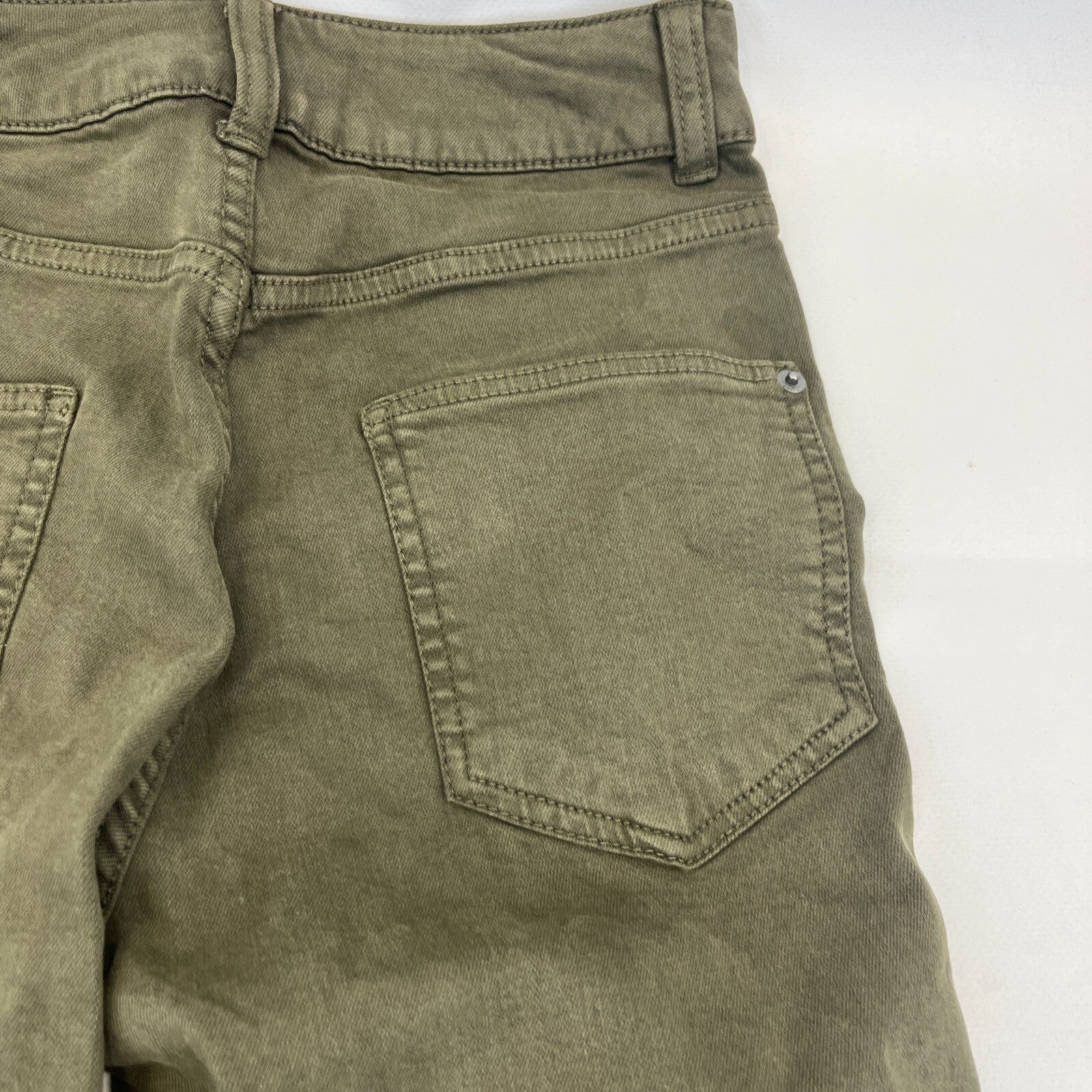 Marks & Spencer Khaki Green Super Skinny Jeans UK Women's size 8R - NWOT