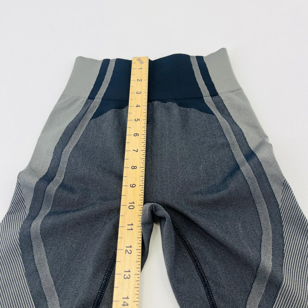 Sweaty Betty Yoga & Run Leggings 7/8 Length in Black/Gray Block Print size Small