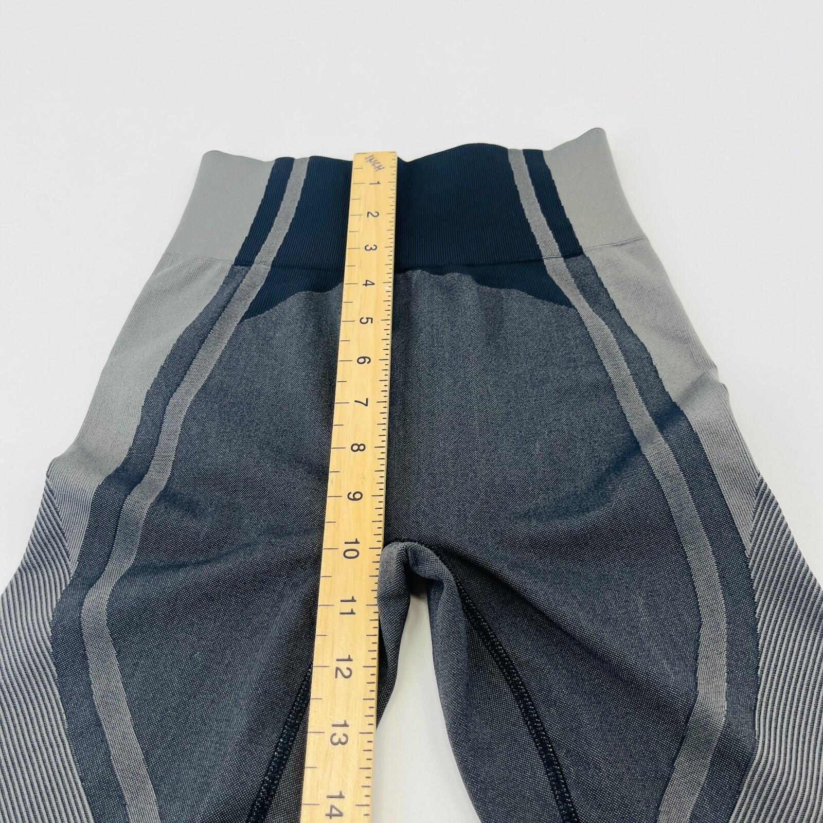 Sweaty Betty Yoga & Run Leggings 7/8 Length in Black/Gray Block Print size Small