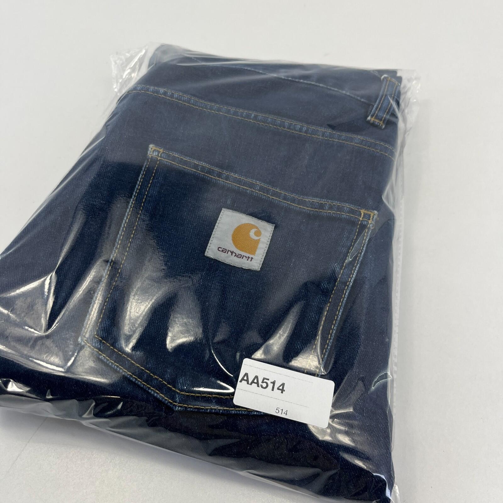 Carhartt Mens Newel Jeans Pant Trousers Dark Blue 100% Cotton W30" L30"
