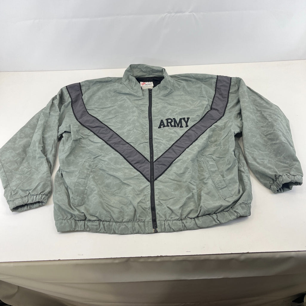 US Army Bomber Jacket Grey Digital Print Windbreaker US size Large-Regular