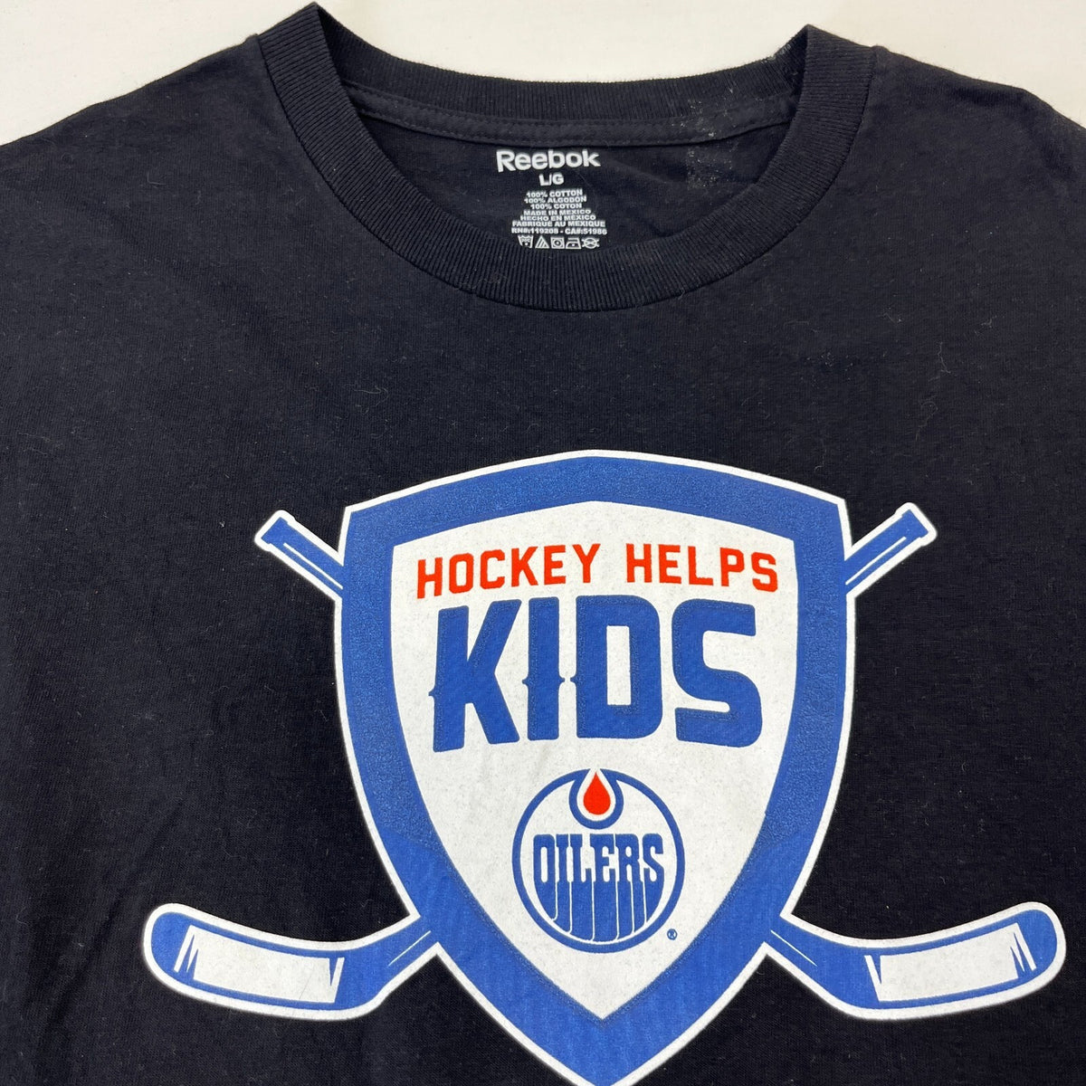 Edmonton Oilers Reebok NHL Team Logo T Shirt in Black size L - Lucic #27