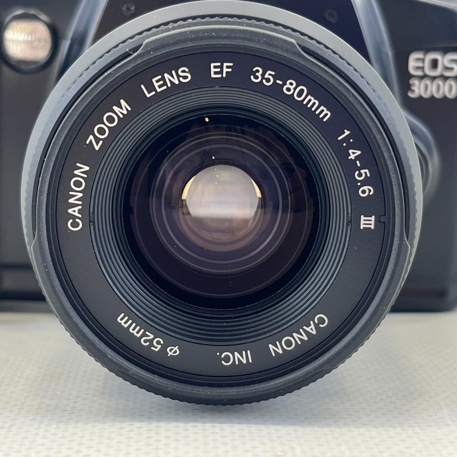 Canon EOS 3000 35mm SLR Film Camera with EF 35-80mm Lens - Tested