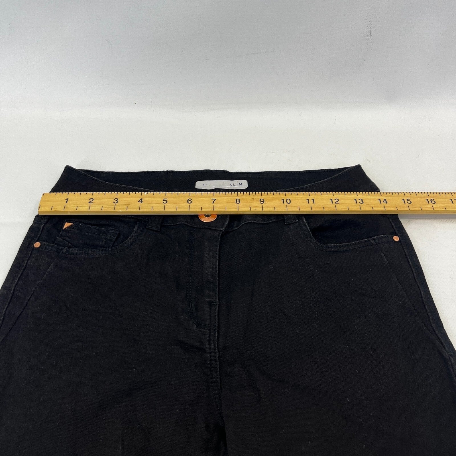 Nutmeg Slim Fit Jeans in Black UK Women's size 8 - NWOT