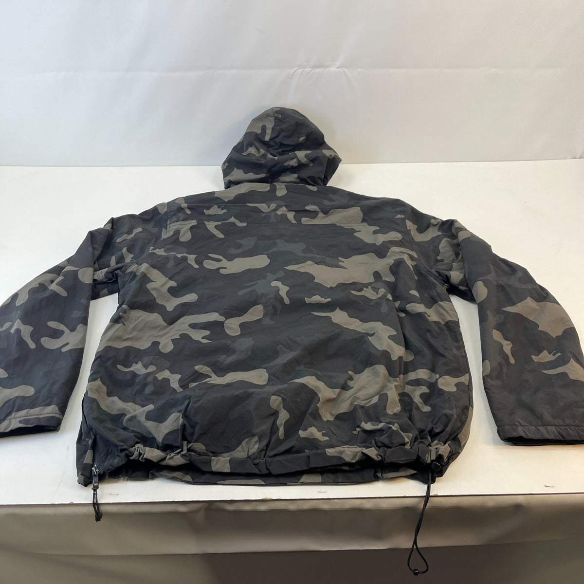 Brandit Ski Snowboard Jacket Mens Dark Camo Anorak Hooded Pullover Pockets XL