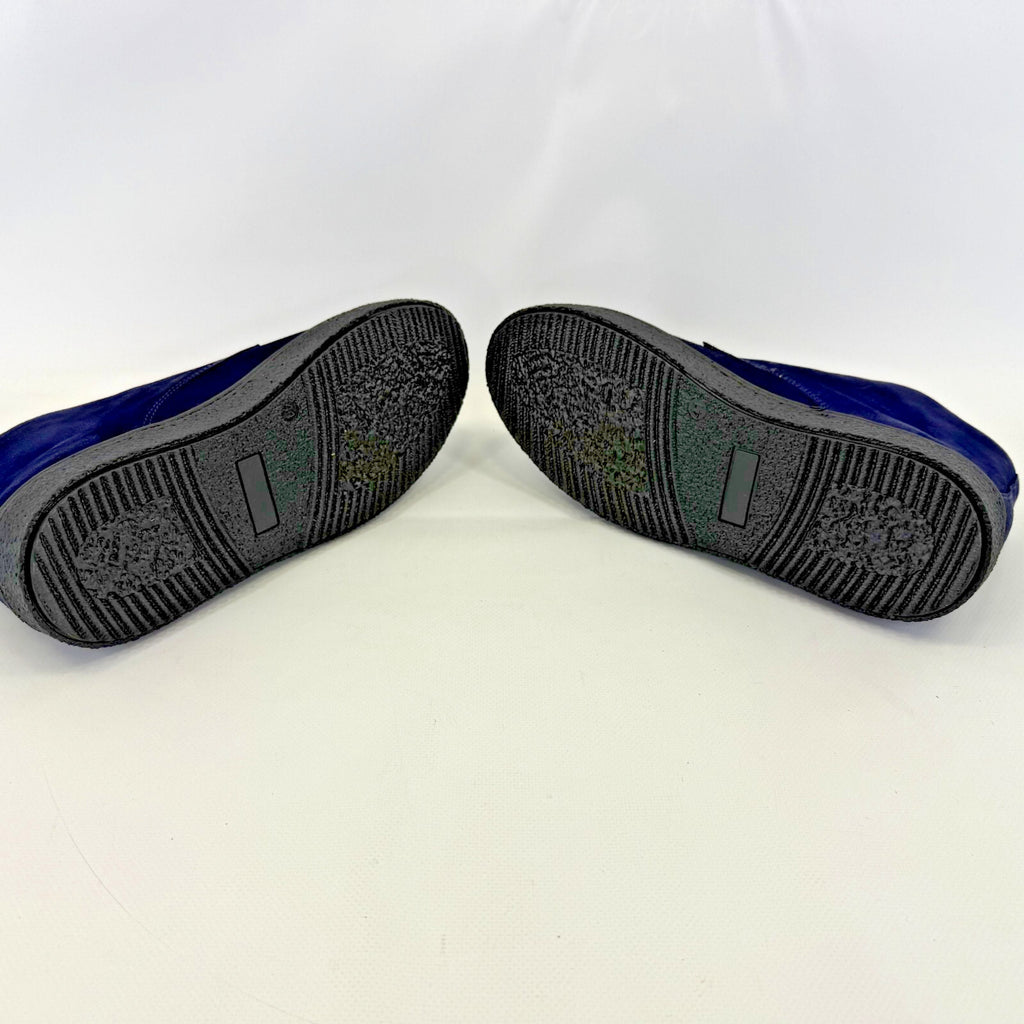 Delicious Junction Bullitt Suede Desert Boots in Dark Navy Blue size UK 7 EU 41