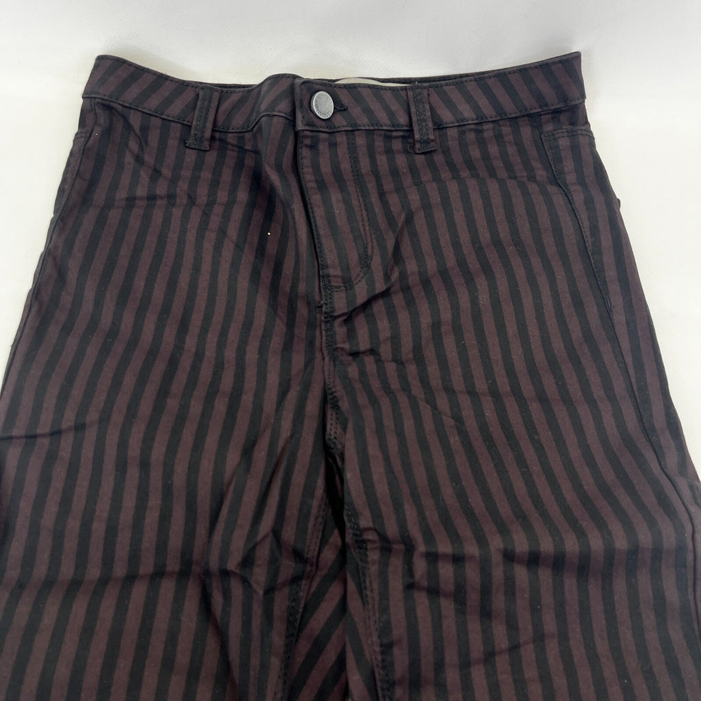 Clockhouse Womens Black/Purple Striped Jegging Jeans Skinny size 36R NWOT