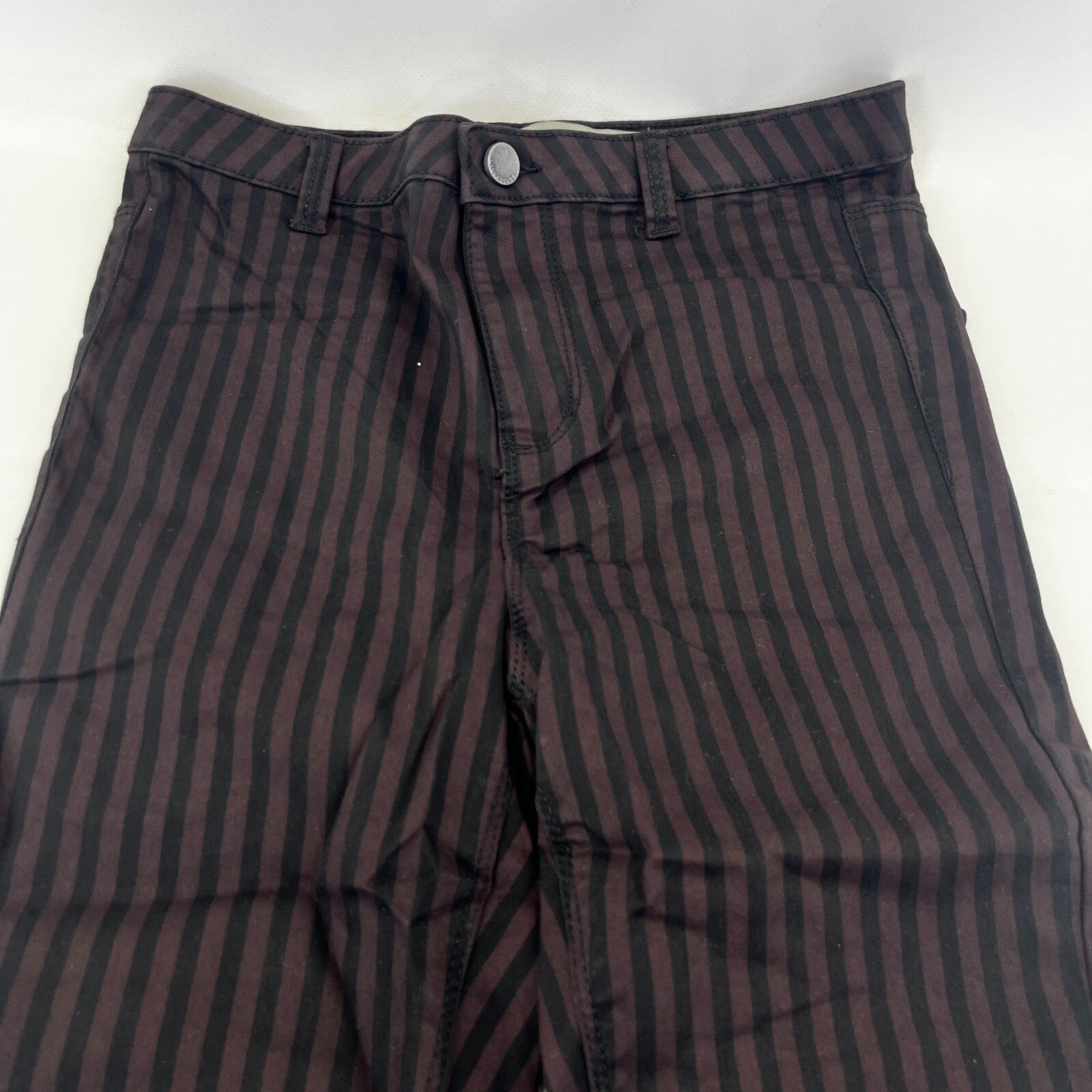 Clockhouse Womens Black/Purple Striped Jegging Jeans Skinny size 36R NWOT