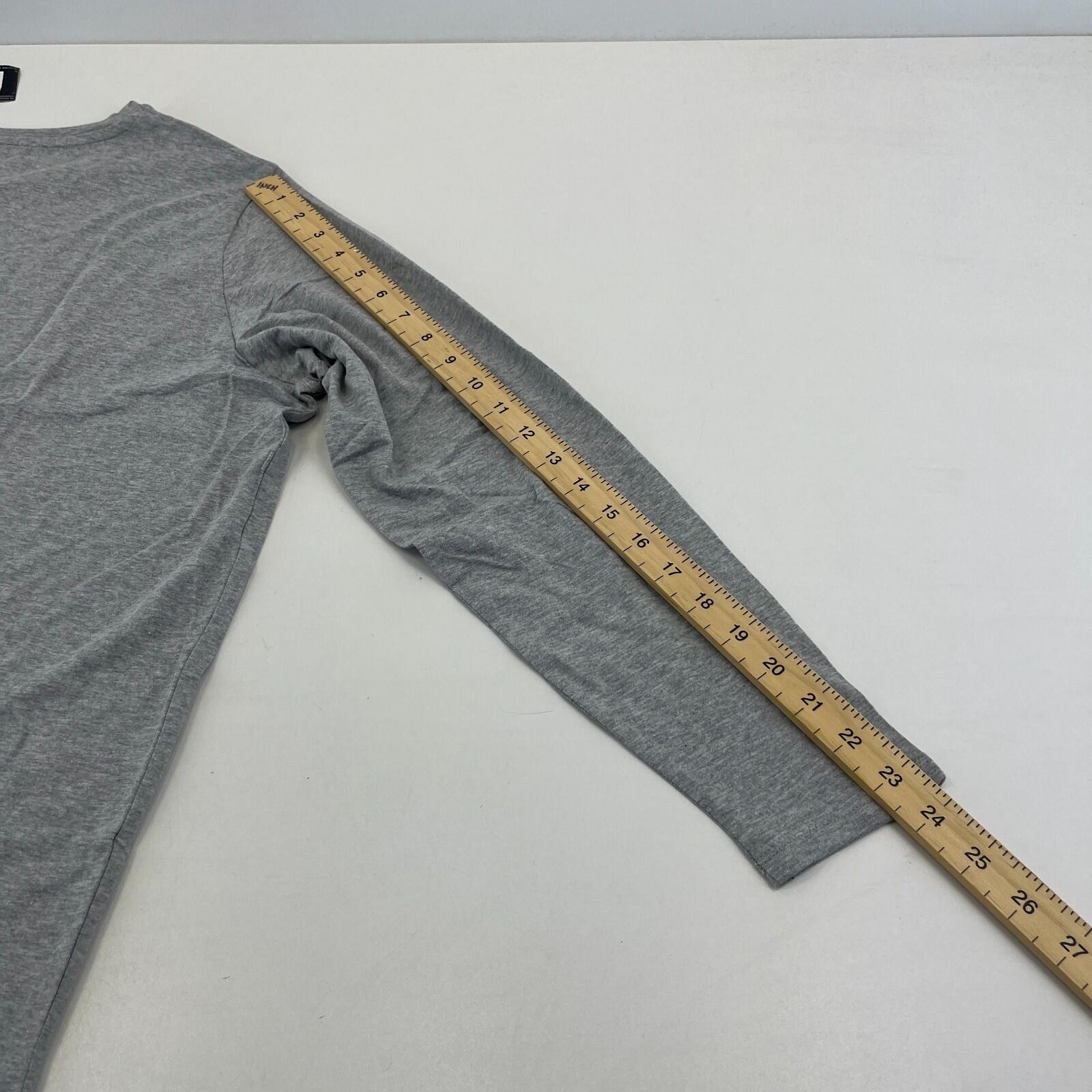 M&S Collection Women's Crew Neck Pullover Top Grey Long Sleeve size 22