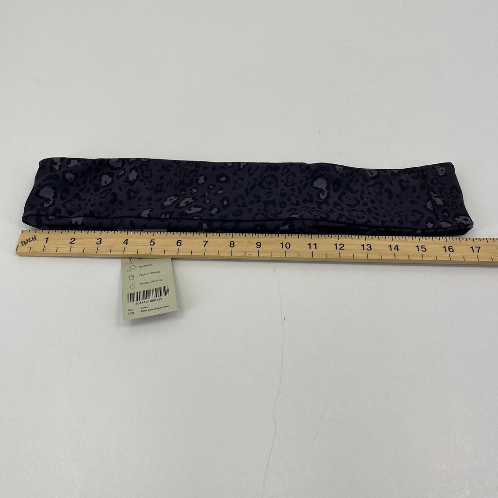 Sweaty Betty The Dash Zero Run Belt Black Luxe Leopard Print size L/XXL