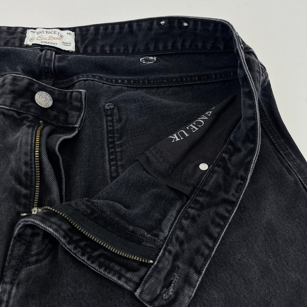 Fat Face Jeans Men's W40" L32" in Black Straight Leg