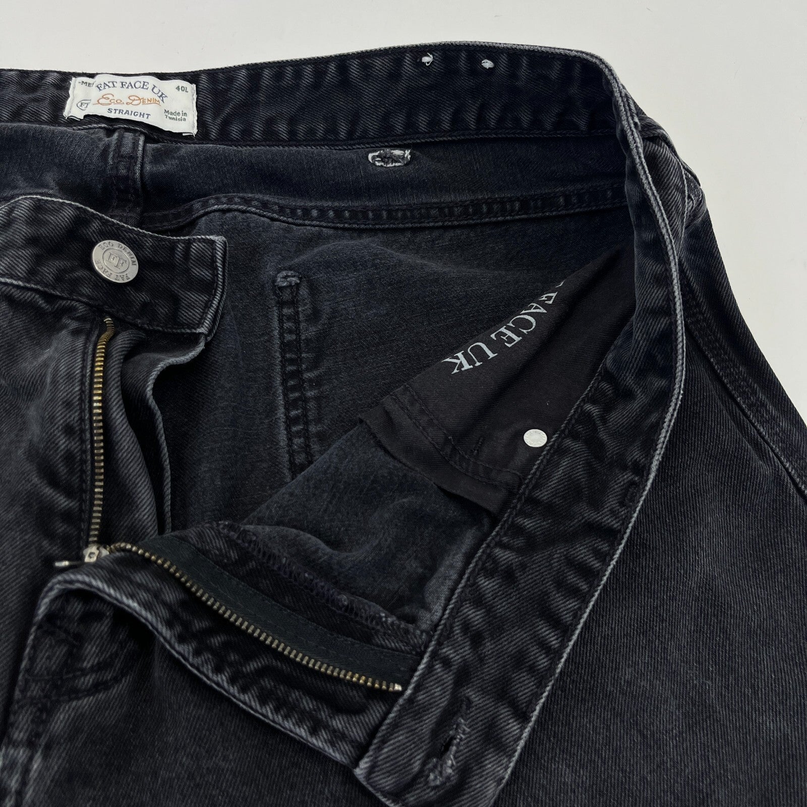 Fat Face Jeans Men's W40" L32" in Black Straight Leg