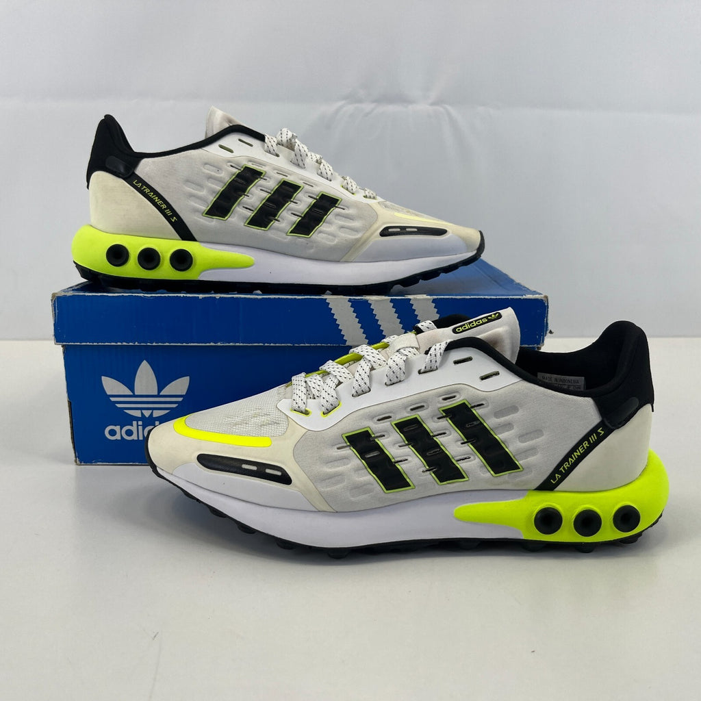 Adidas LA Trainer III S Trainers UK Junior size 5.5 FY7216 White/Black/Fluo
