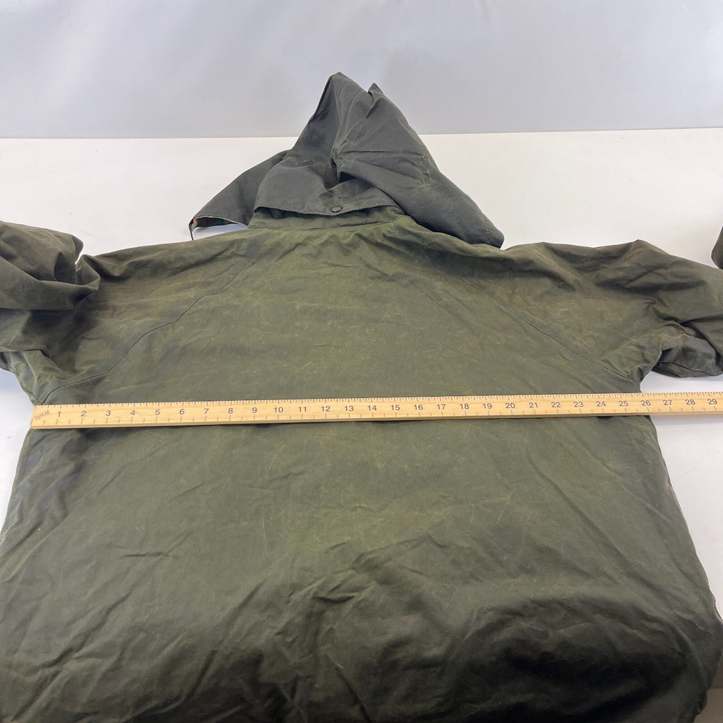 Whatbaron Kruegercoat Wax Cotton Jacket Green size Large