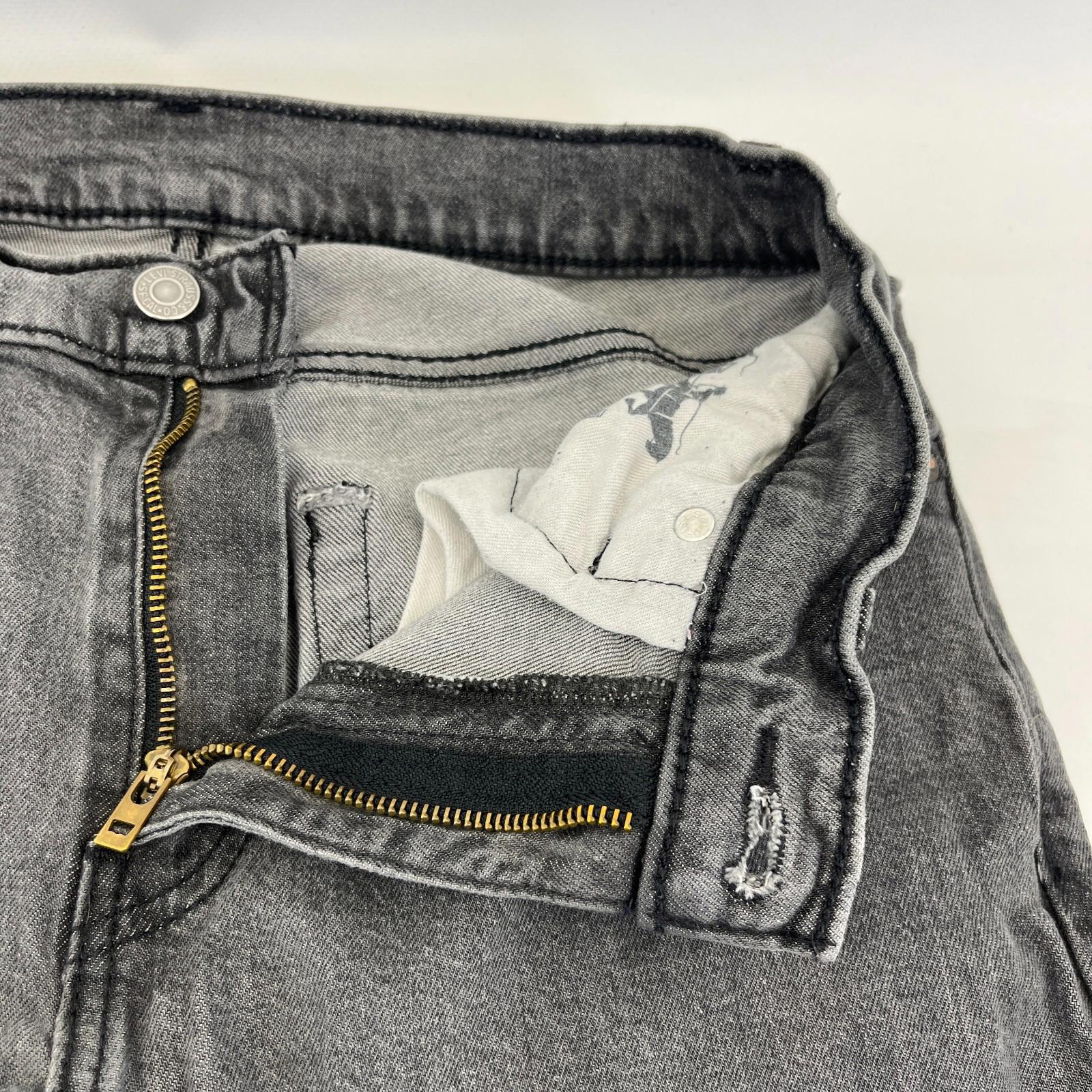 Levis 512 Mens Jeans Black W30" L30" Slim Fit Tapered Stretch Denim