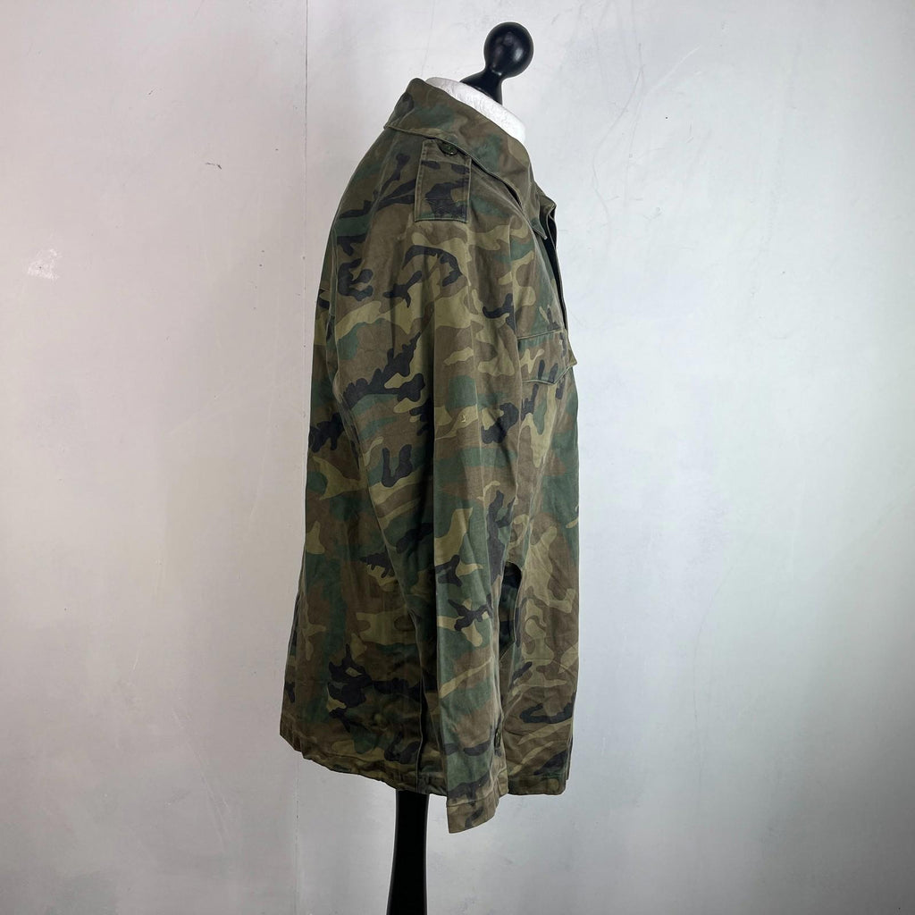 Spanish Military Army Issue Waterproof Combat Jacket Woodland Camouflage size L