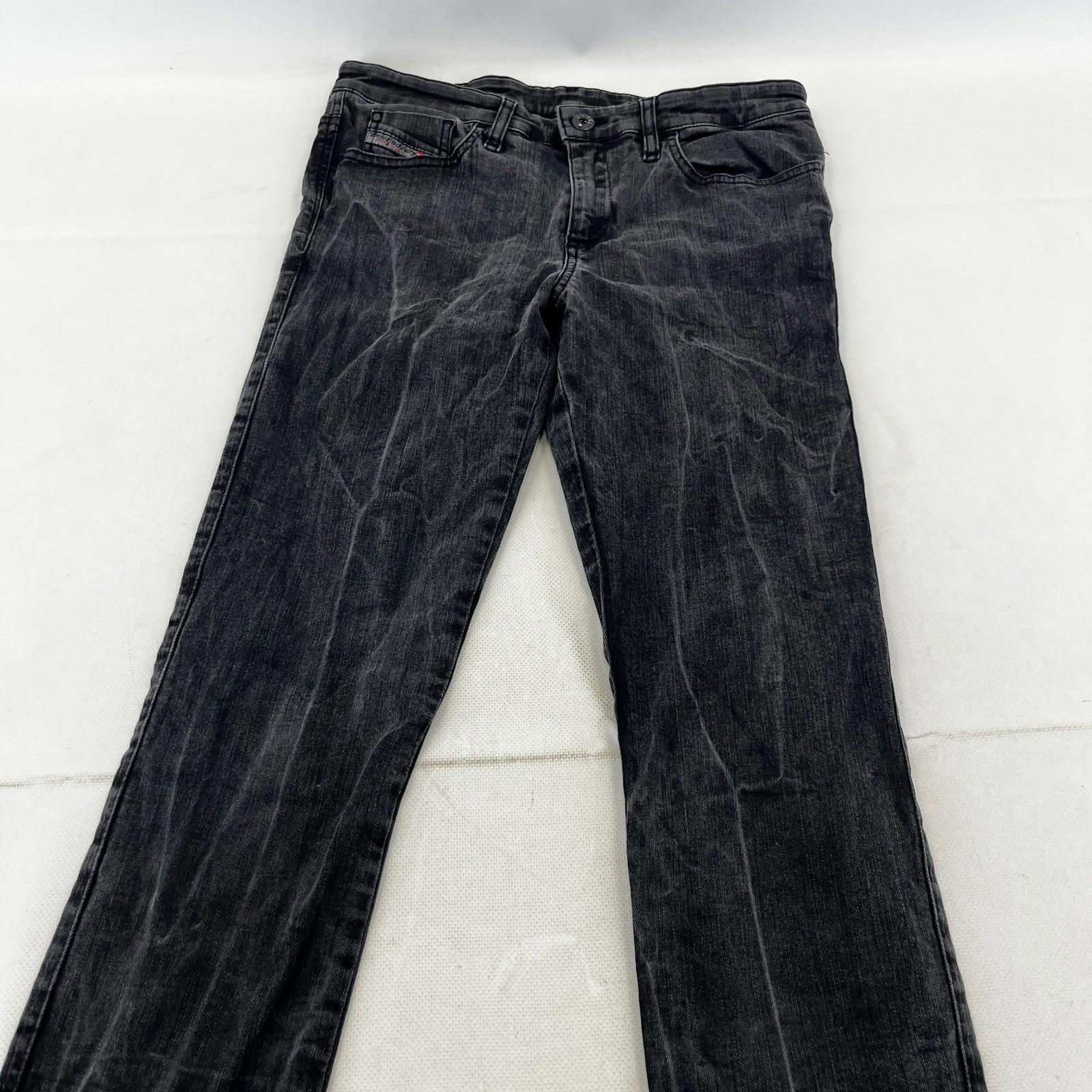 Diesel Women's Skinzee Super Slim Skinny Stretch Jeans W31 L30 Black Denim