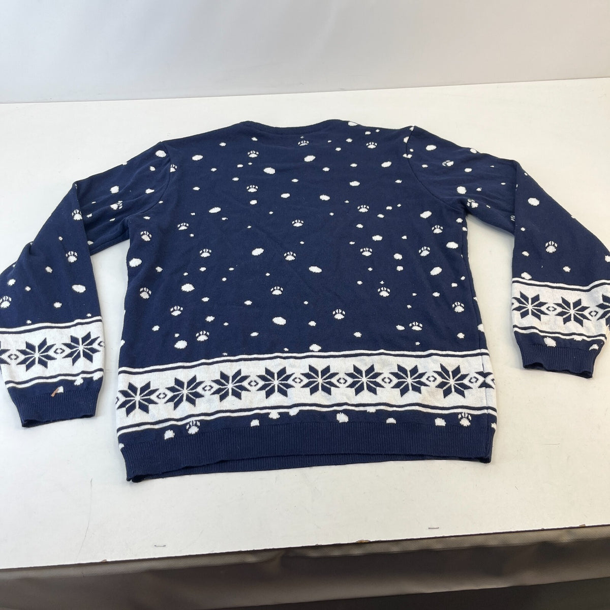 Santa Paws Frenchie Christmas Jumper Unisex French Bulldog Pullover size Large