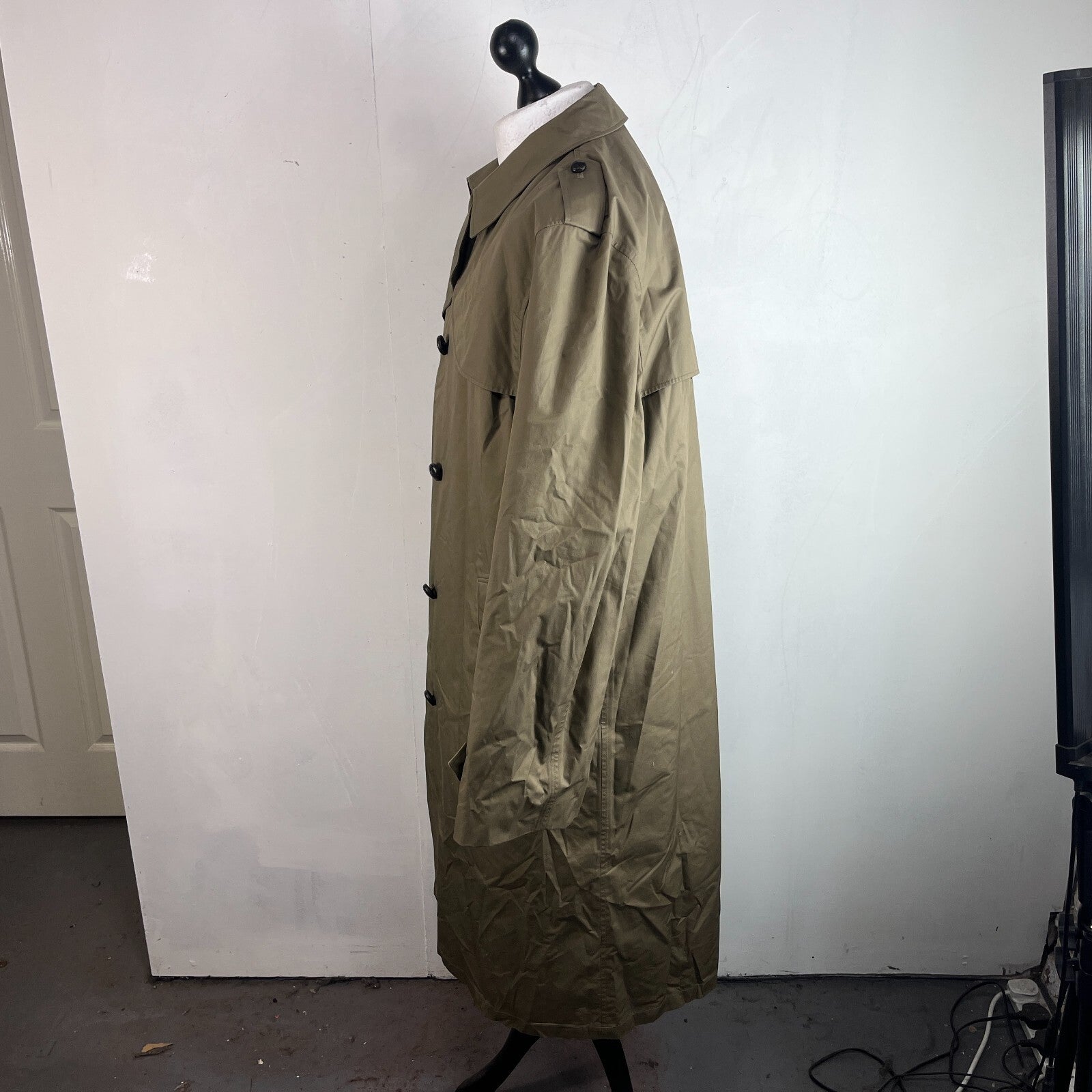 Dutch Army Military Trench Coat inc Removable Quilt Liner Khaki Green EU size 57