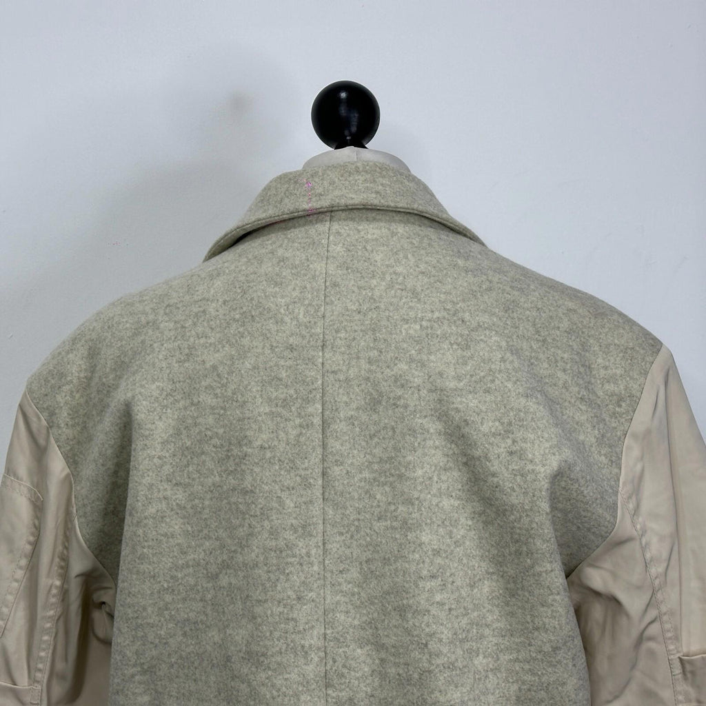 Nasty Gal Oversized Coat Jacket in Cream UK size 10 - Quilt Lined & Super Soft