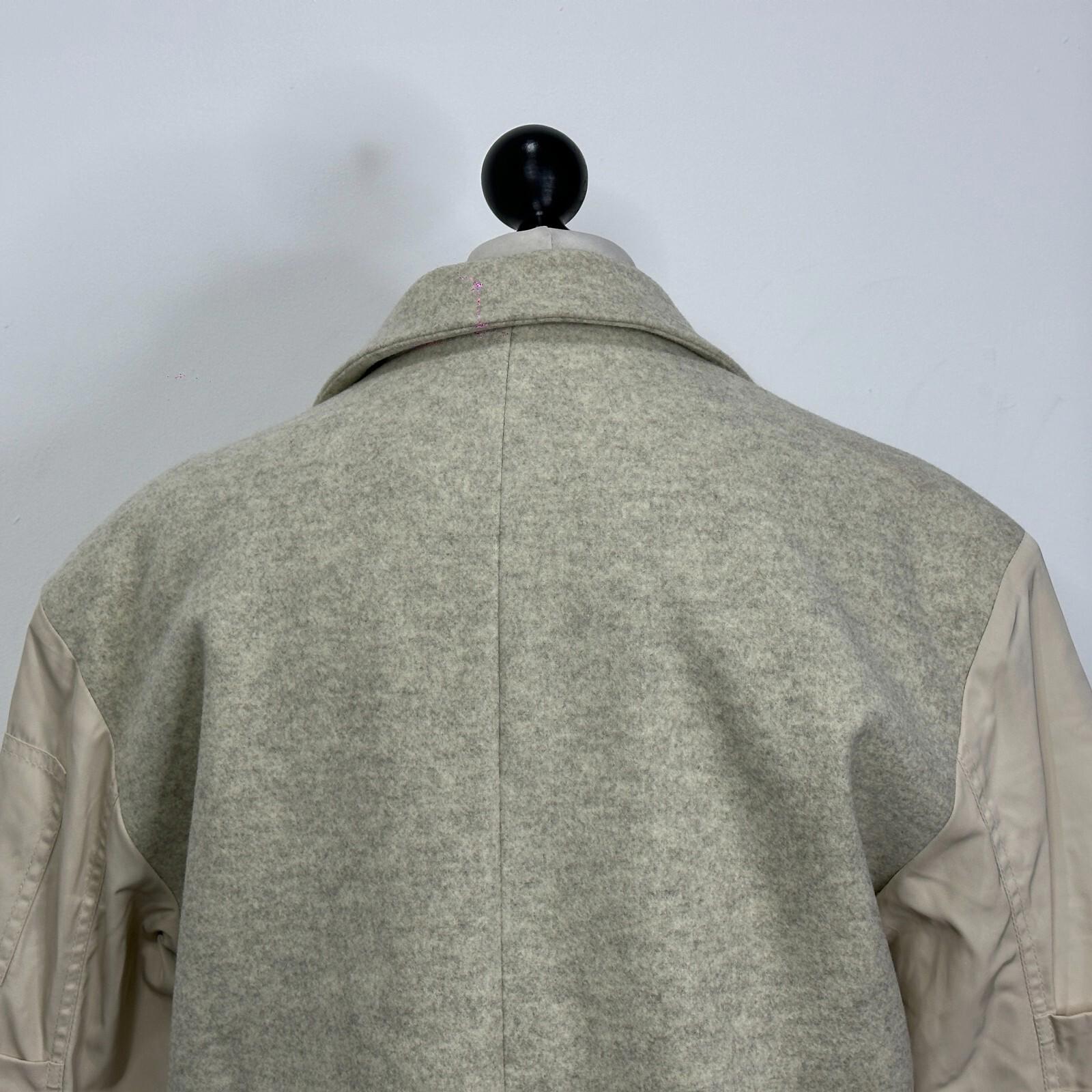 Nasty Gal Oversized Coat Jacket in Cream UK size 10 - Quilt Lined & Super Soft